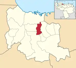 Location in Carabobo
