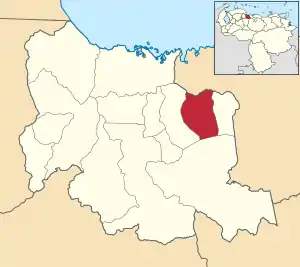 Location in Carabobo