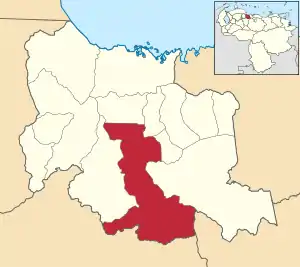 Location in Carabobo