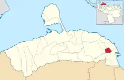 Location of Manaure Municipality