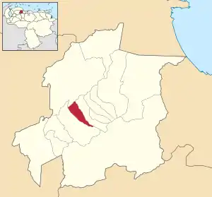 Location in Yaracuy