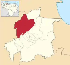 Location in Yaracuy