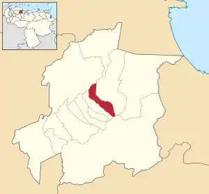 Location in Yaracuy