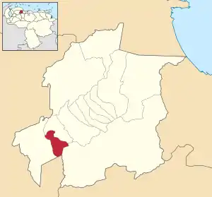 Location in Yaracuy
