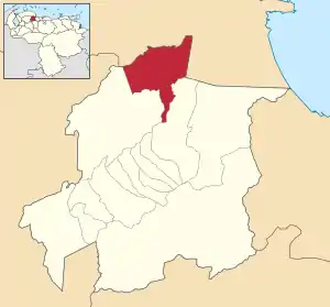 Location in Yaracuy