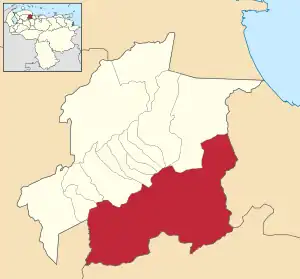 Location in Yaracuy