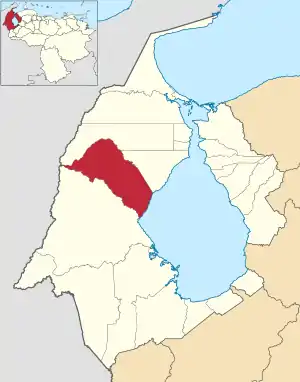 Location in Zulia