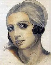 de Bosset wearing a veil