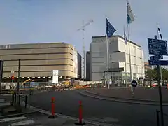 Verkkokauppa.com and Bunkkeri. Bunkkeri is being renovated, with office spaces projected to be completed in 2026 and apartments in 2027.