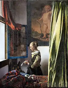 Johannes Vermeer: Girl Reading a Letter at an Open Window, c. 1659