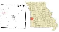 Location of Richards, Missouri