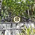 Wall wrought iron round medallion