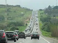 BR-116 in the state of Sao Paulo