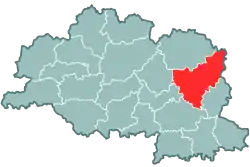 Location within the oblast