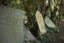 Victorian headstones in England