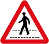Pedestrian crossing ahead