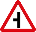 Side road junction
