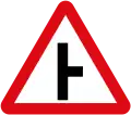 Side road junction