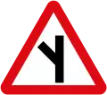 Oblique side road junction