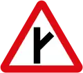 Oblique side road junction