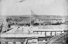 View north from US Capitol roof taken on June 27, 1861 showing Swampoodle.