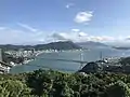 View of Kanmon Bridge from side of Shimonoseki