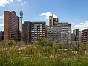 View of Hillbrow skyline with Hillbrow Tower (background), Johannesburg, South Africa