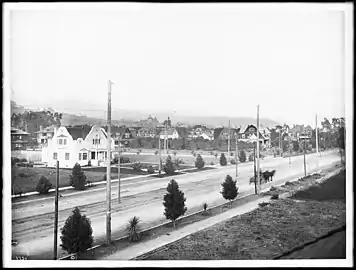From a rooftop at Dale Street (or Orange Street?), ca.1905