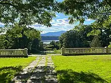 View of Hudson River and Catskill Mountains from Montgomery Place