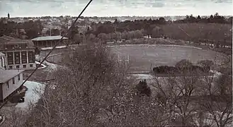 Overlooking Jubilee Oval with the Barr Smith Library to the left (c. 1934)