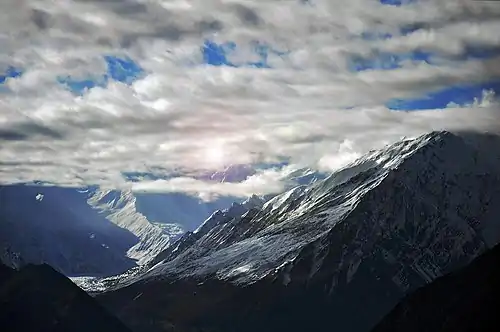 View of the Karakoram range