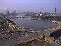The 6th October Bridge in Cairo.