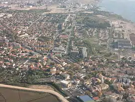 An aerial view of Berre-l'Étang