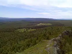 South view from Mount Kurtashtau in Uchalinsky District