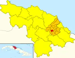 Camajuani 2 (red) in Camajuani (orange) in Villa Clara (yellow)