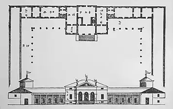 Floor plan from I quattro libri dell'architettura