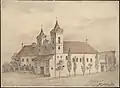 Painting of the church, 1854