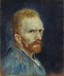 Vincent van Gogh, Self-Portrait, c. 1887, oil on canvas, 40 x 34&nbsp;cm (15 ¾ by 13 ⅜ in). Wadsworth Atheneum Museum of Art, Hartford, CT