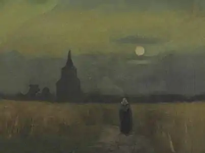The Old Tower at Dusk, 1884, private collection, (F40)