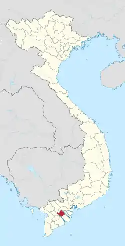 Location of Vĩnh Long within Vietnam