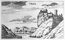 Celje, Topographia Ducatus Stiriae, Graz 1681