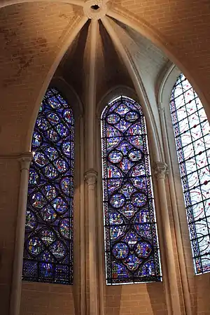 Side Chapel :Bays 23, 21 and 19 (left to right).