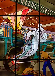 Window for a steel mill office by Louis Majorelle (1928)