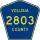 County Road 2803 marker