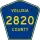 County Road 2820 marker