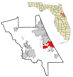 Location in Volusia County and the state of Florida
