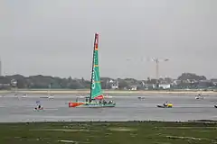 Volvo Ocean Race 2012 in the roadstead of Lorient