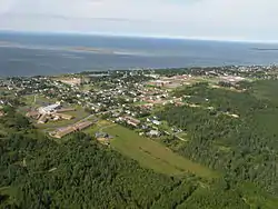 Aerial view of Caraquet.