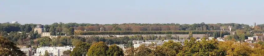 Panoramic view of the Grande Terrasse at Meudon, 2013