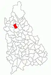 Location in Dâmbovița County